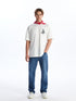 LC Waikiki Crew Neck Short Sleeve Printed Combed Cotton Men's T-shirt